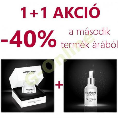 1+1 Gerovital Luxury bőrfehérítő duopack